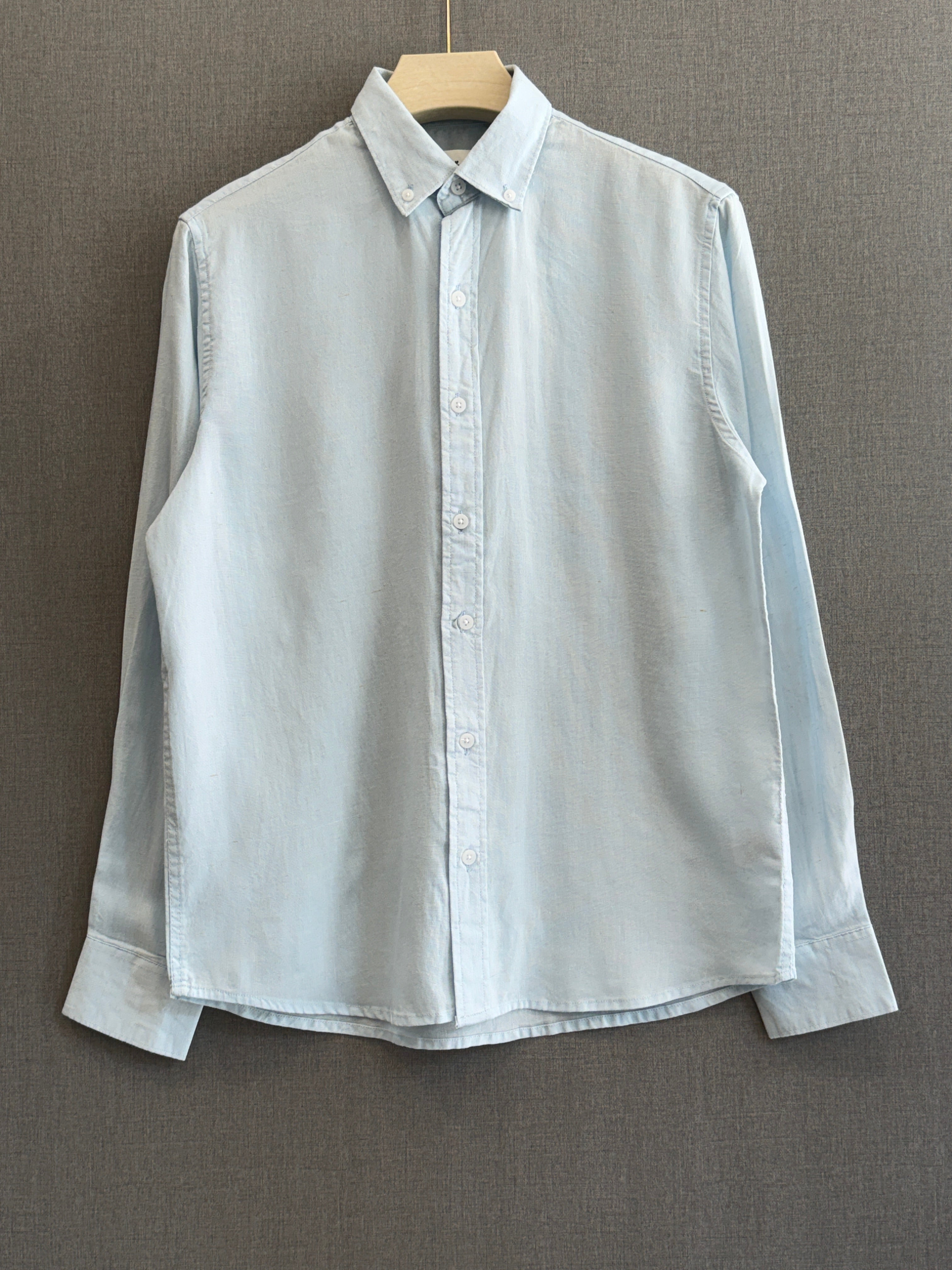 Auraa Linen Shirt – Ice Blue