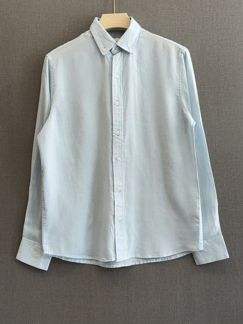 Auraa Linen Shirt – Ice Blue