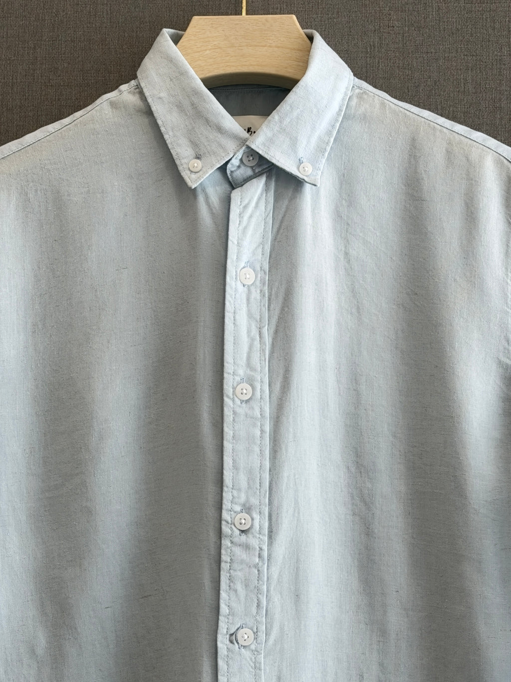 Auraa Linen Shirt – Ice Blue