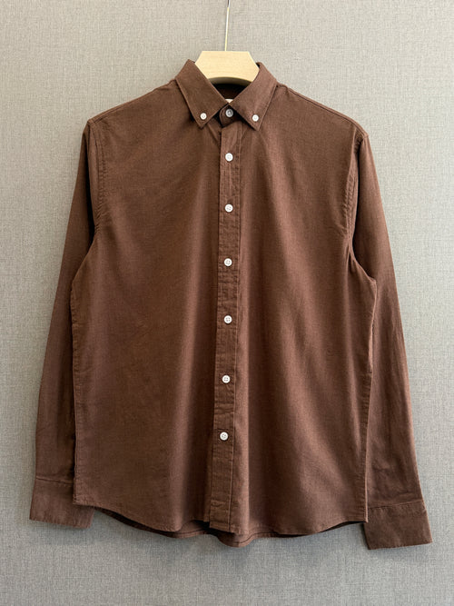Auraa Linen Shirt – Mocha Brown