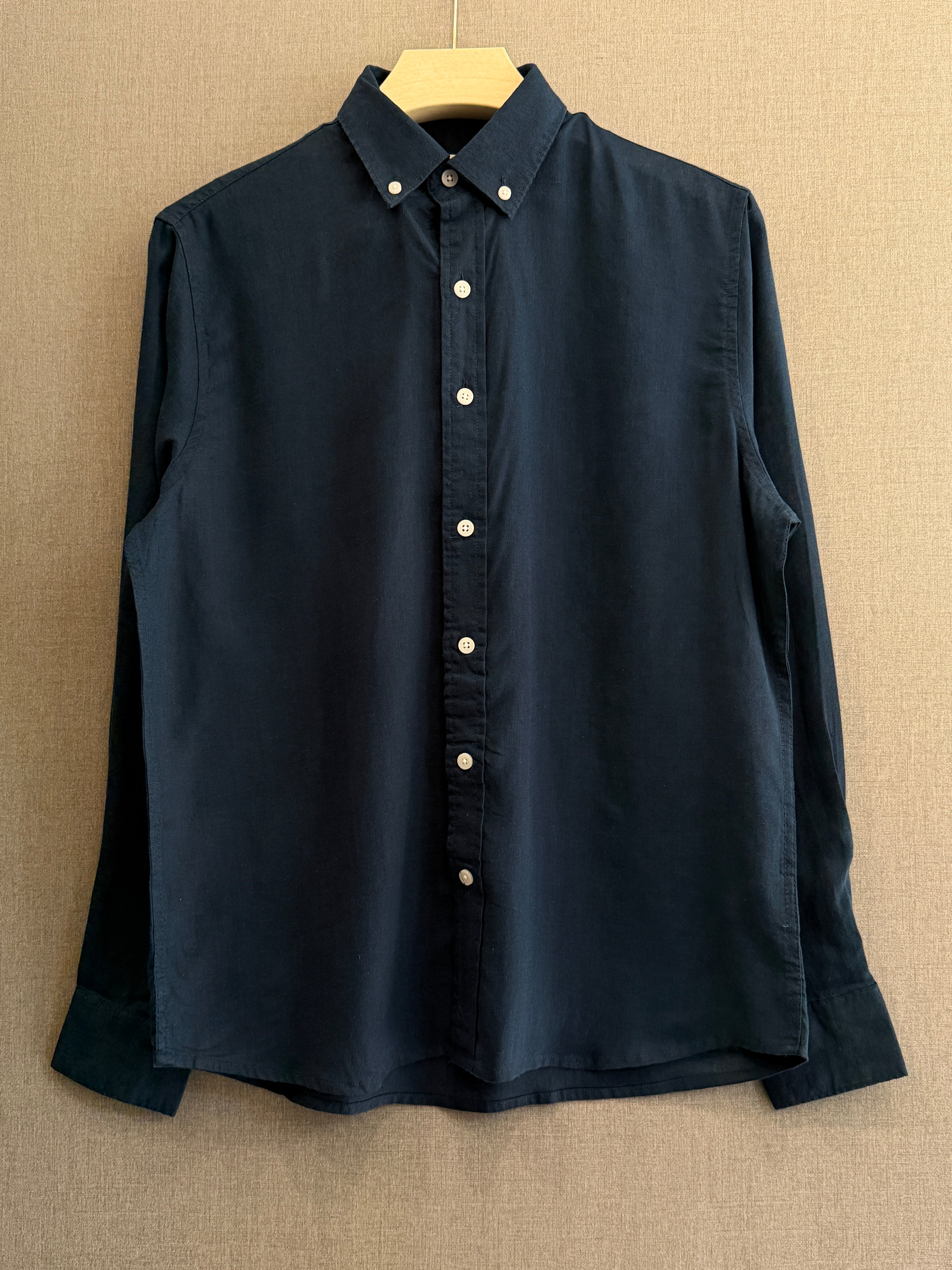 Auraa Linen Shirt – Midnight Navy