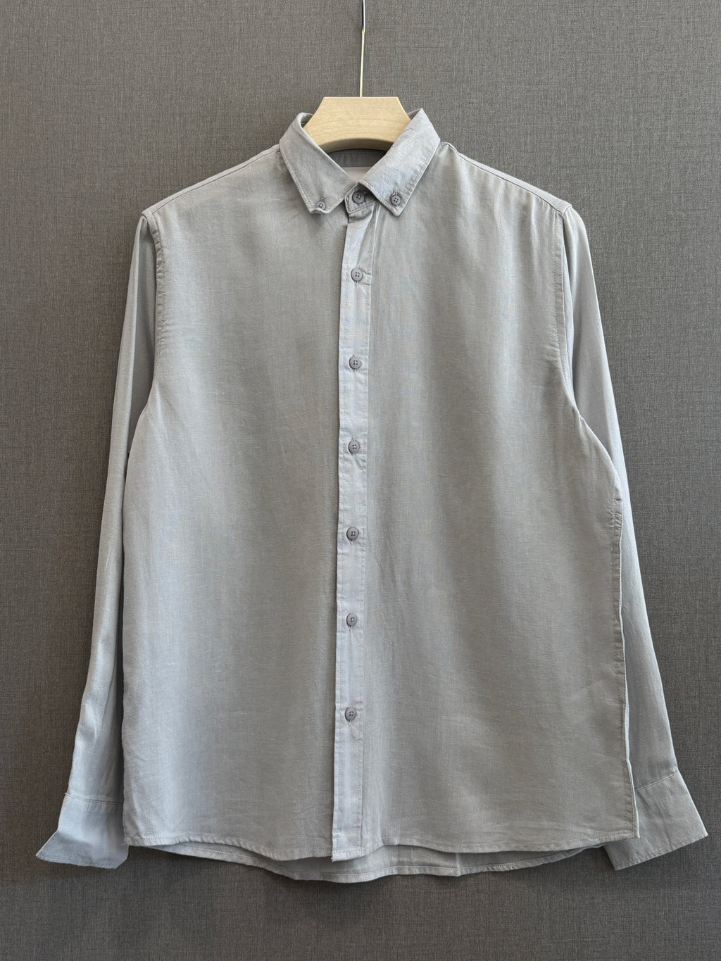 Auraa Linen Shirt – Stone Grey