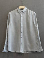 Auraa Linen Shirt – Stone Grey