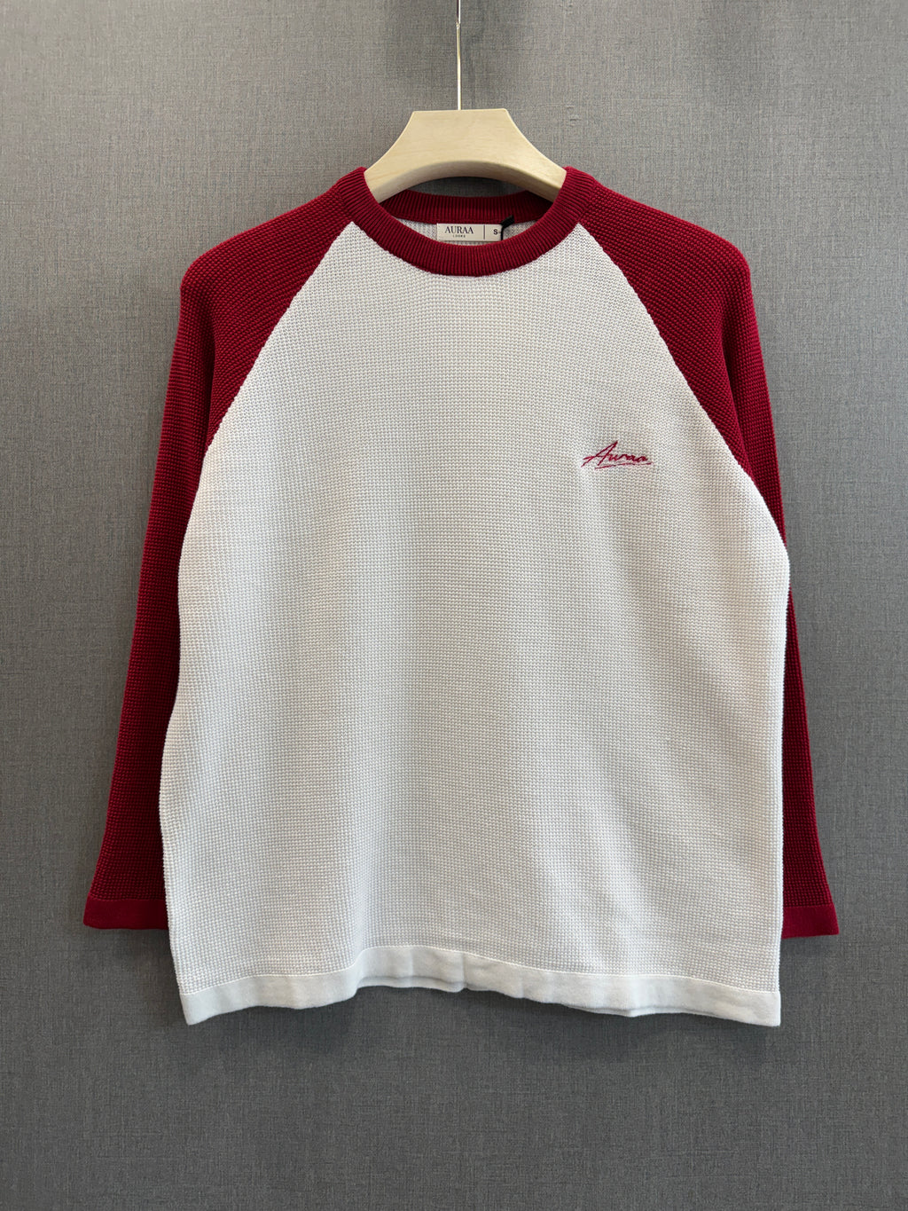 Auraa Signature Knit Crop - Burgundy