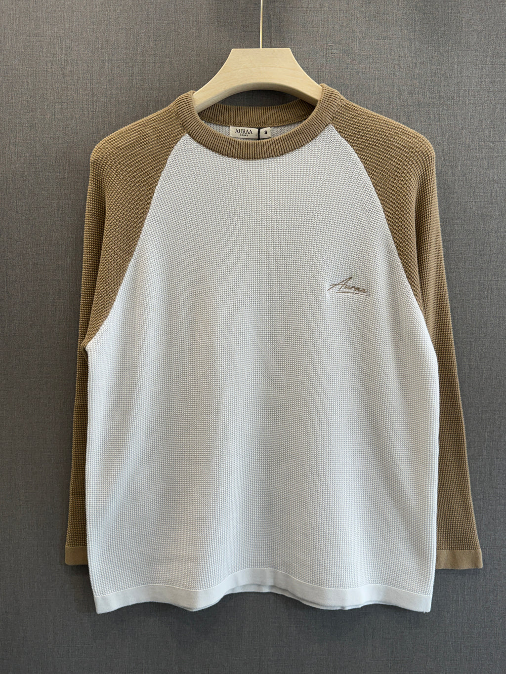 Auraa Signature Knit Crop - Camel Beige