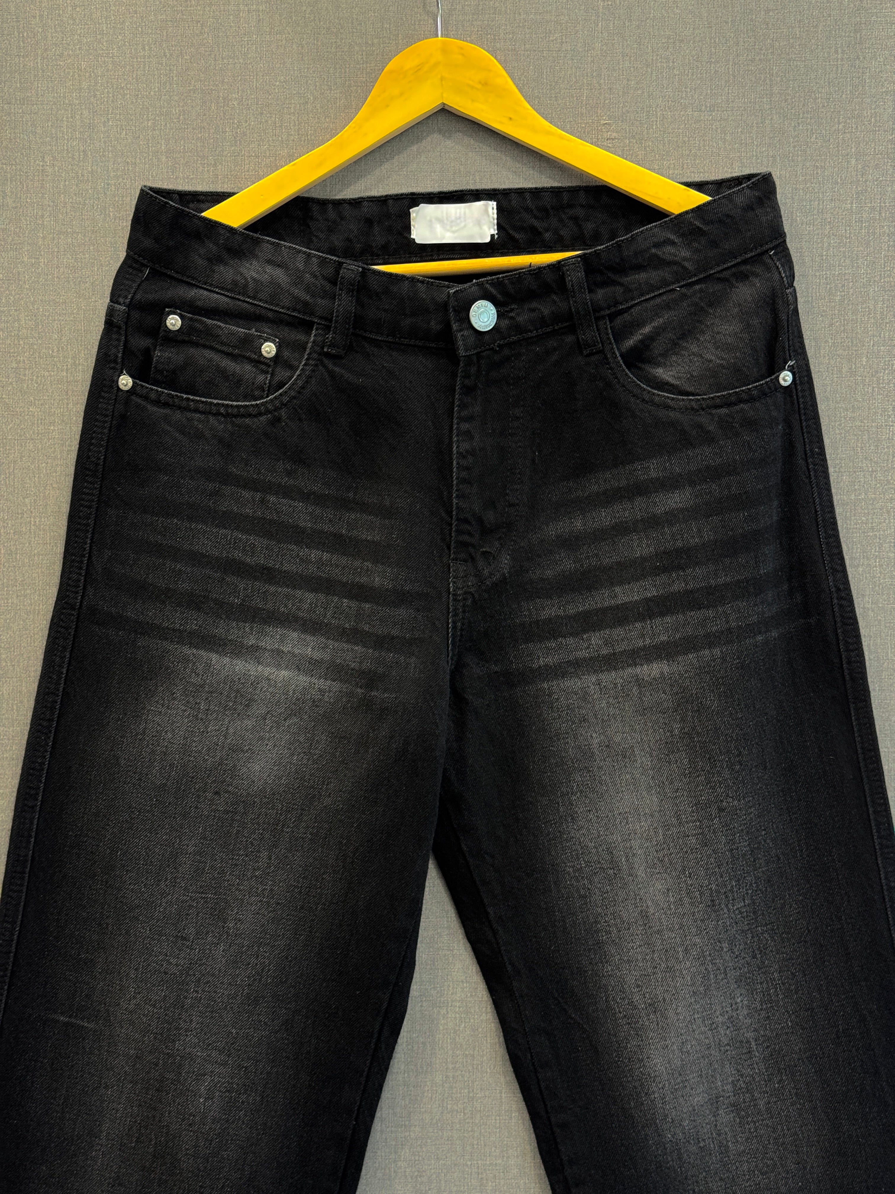 Vintage Straight Fit Jeans 6 - Jet Black