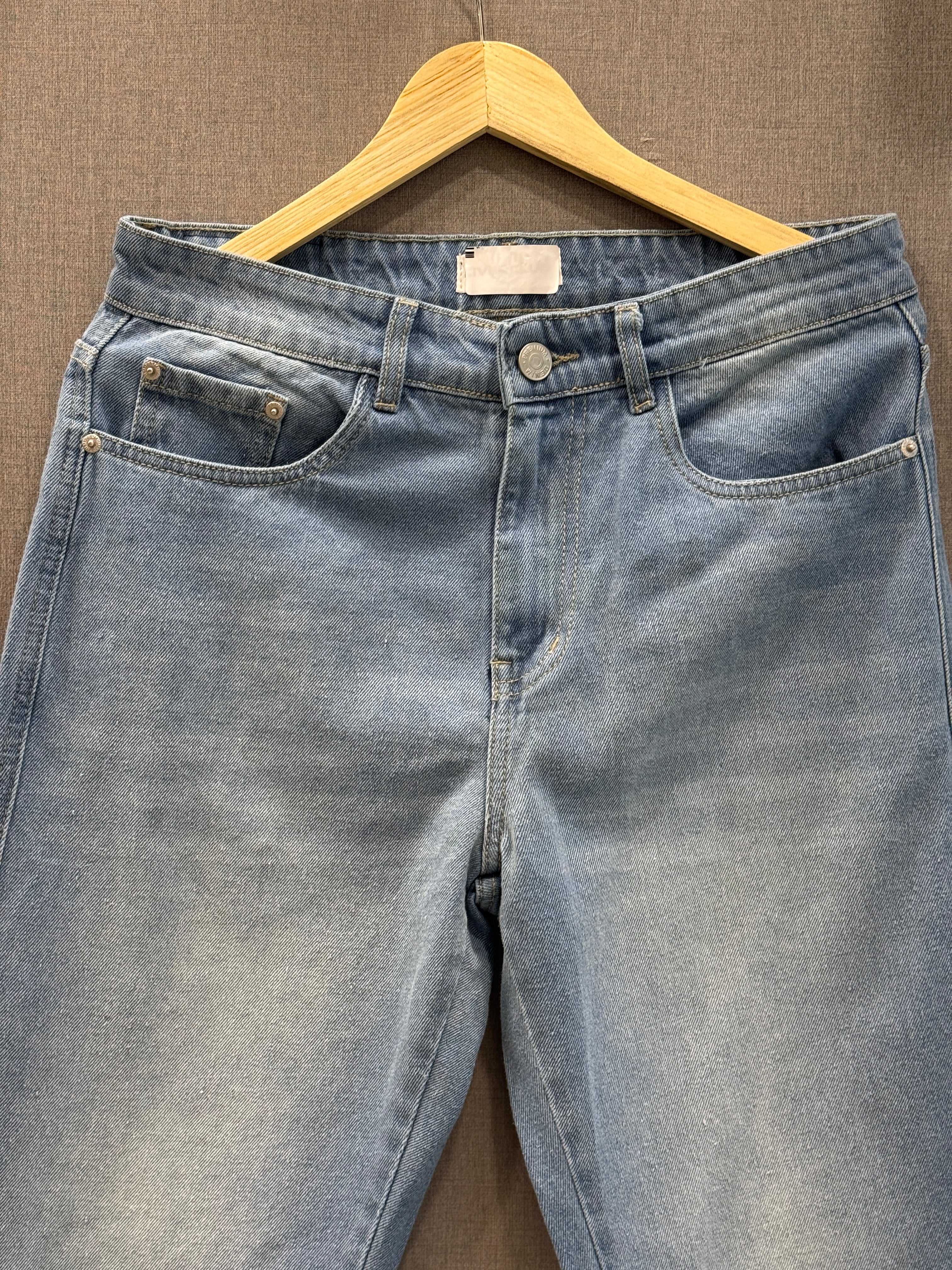 Vintage Straight Fit Jeans 7 - Sky Blue