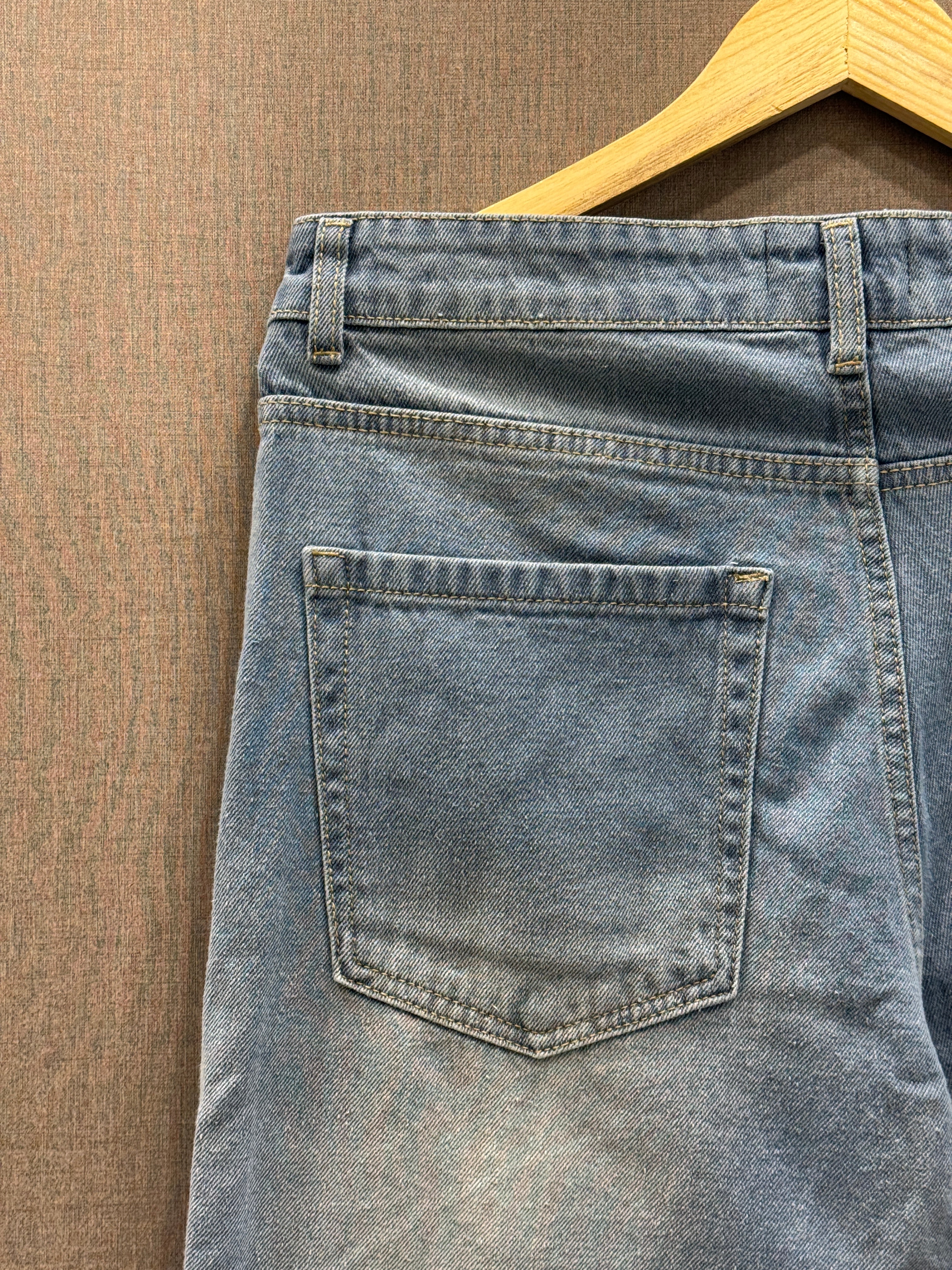 Vintage Straight Fit Jeans 7 - Sky Blue