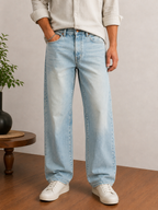 Vintage Straight Fit Jeans 1 - Light Blue
