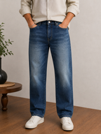 Vintage Straight Fit Jeans 2 - Indigo Blue