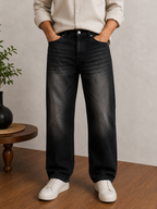 Vintage Straight Fit Jeans 6 - Jet Black