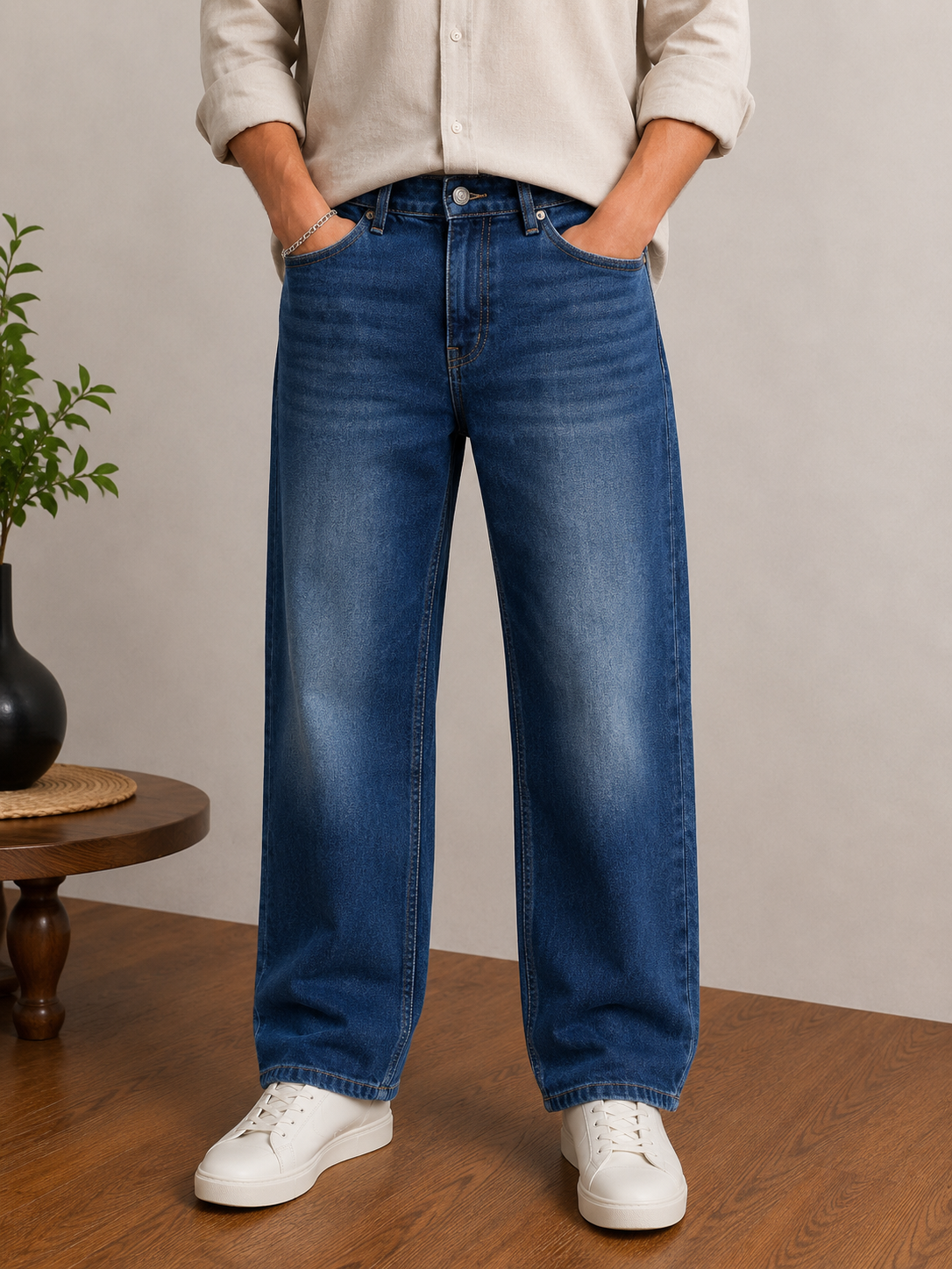 Vintage Straight Fit Jeans 4 - Dark Indigo