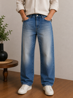 Vintage Straight Fit Jeans 5 - Ice Blue