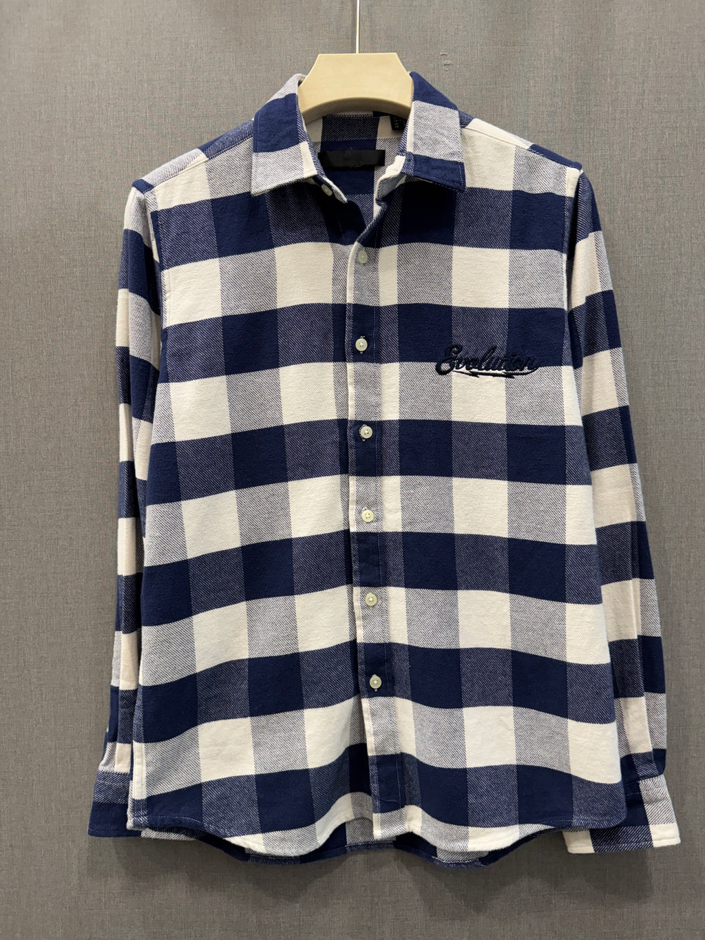 Buffalo Check Shirt - Navy White