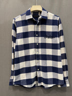 Buffalo Check Shirt - Navy White