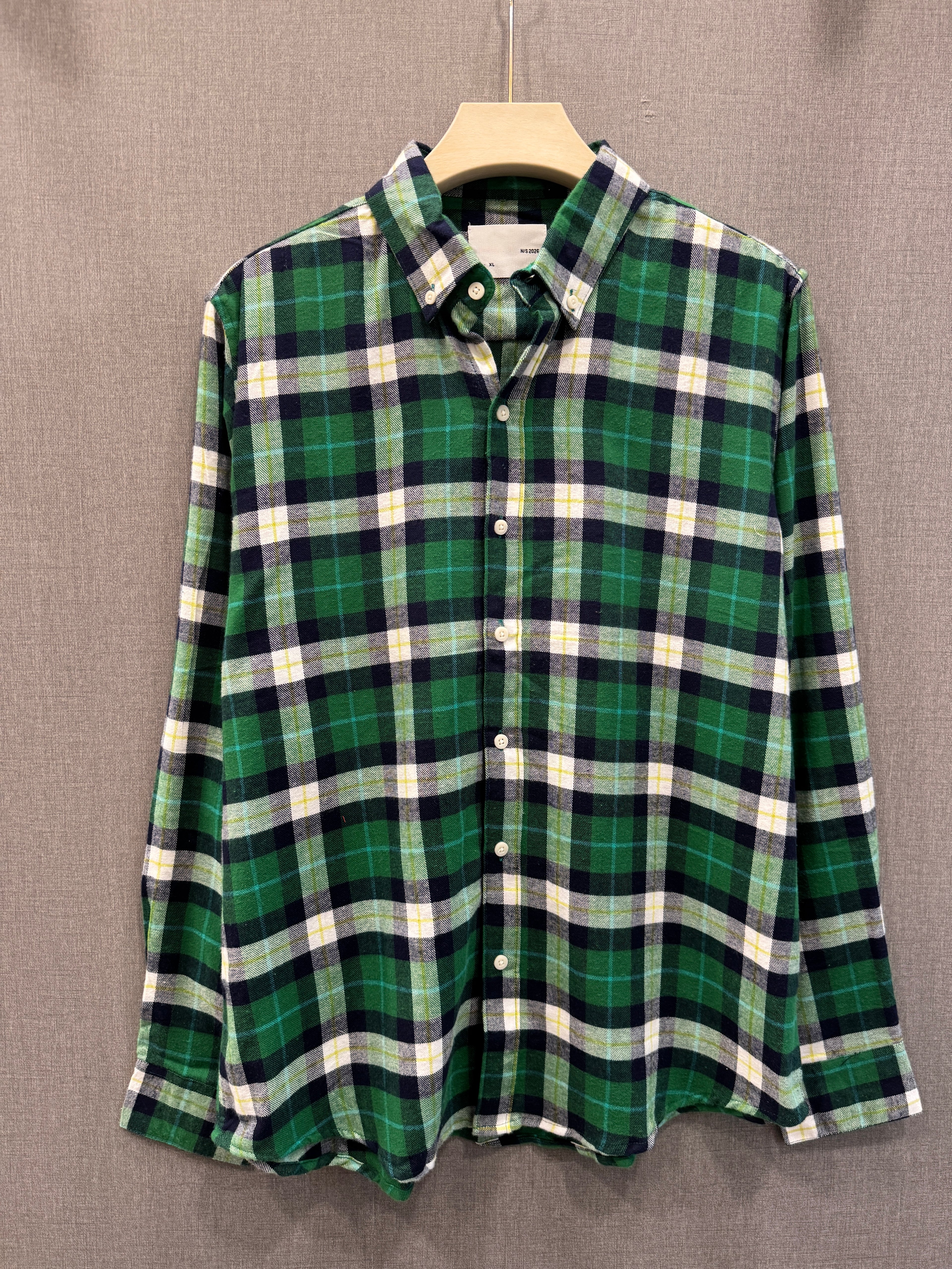 Heritage Check Shirt - Emerald Green