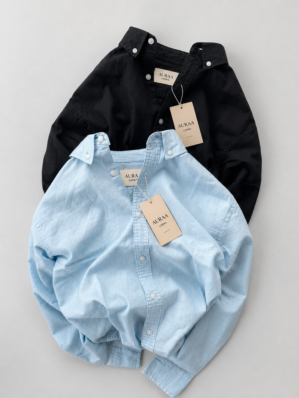 Classic Cotton Linen Shirt - Black