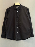 Classic Cotton Linen Shirt - Black