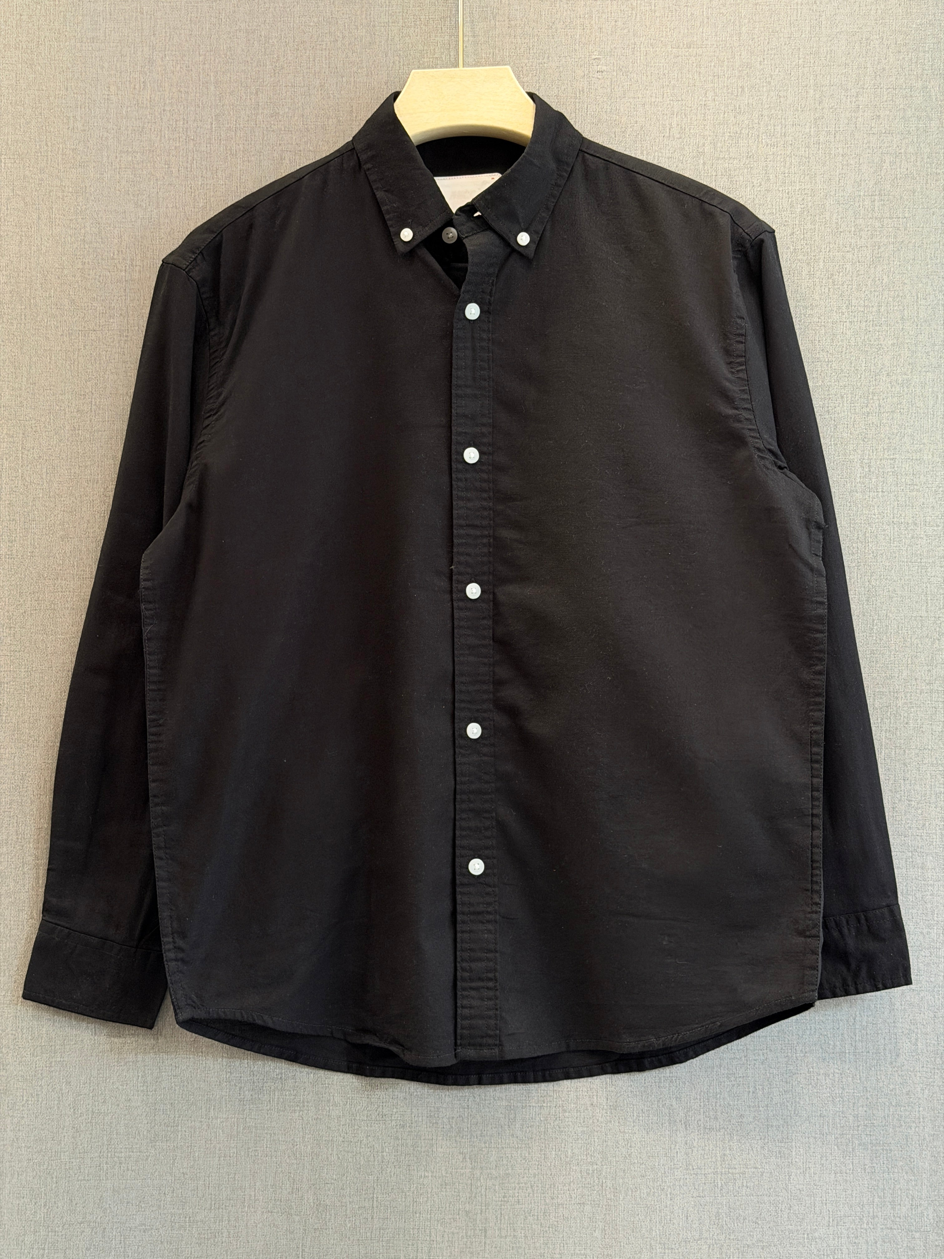 Classic Cotton Linen Shirt - Black