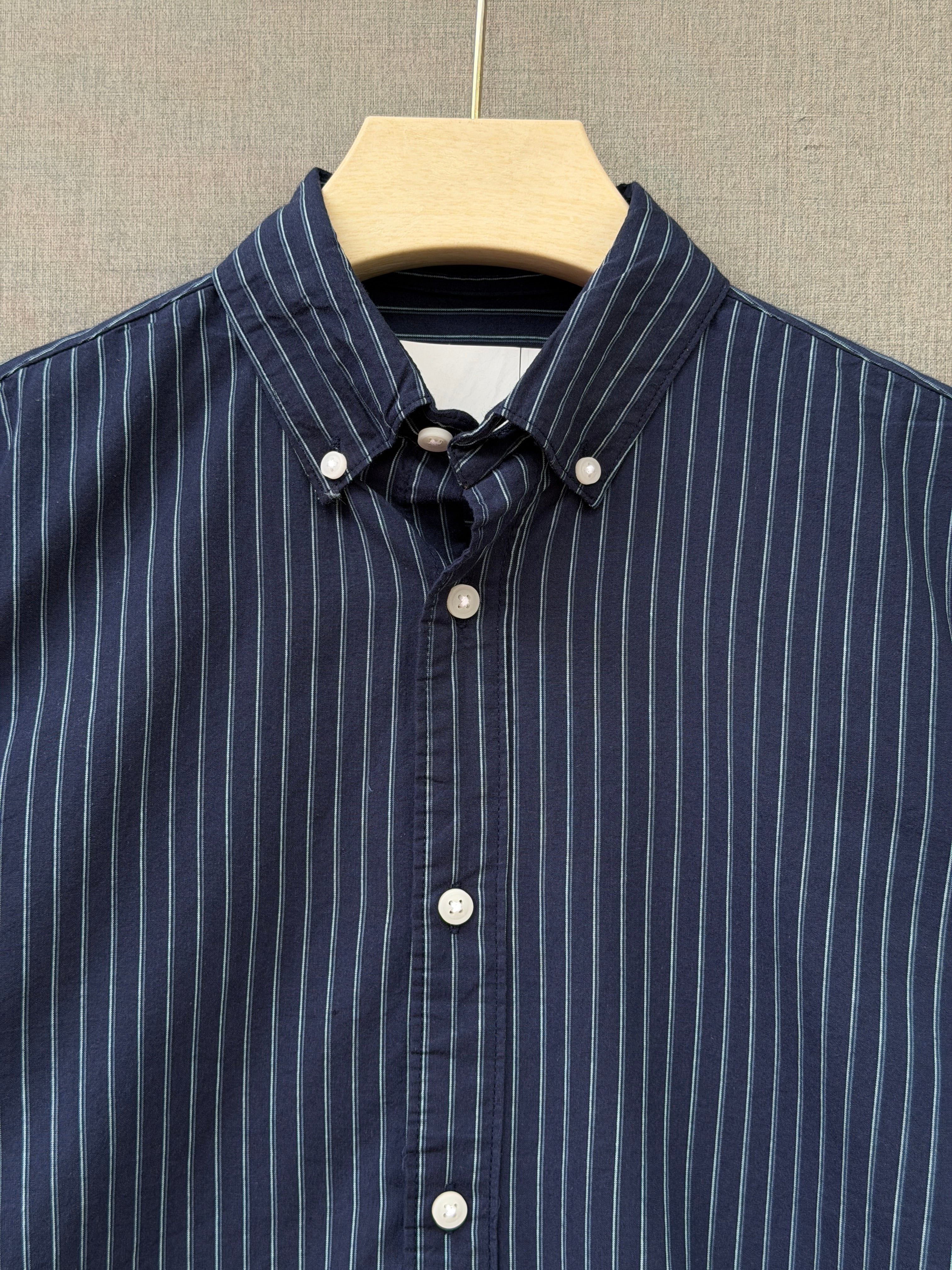 Premium Stripe Shirt - Midnight Navy