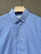 Premium Stripe Shirt - Sky Blue