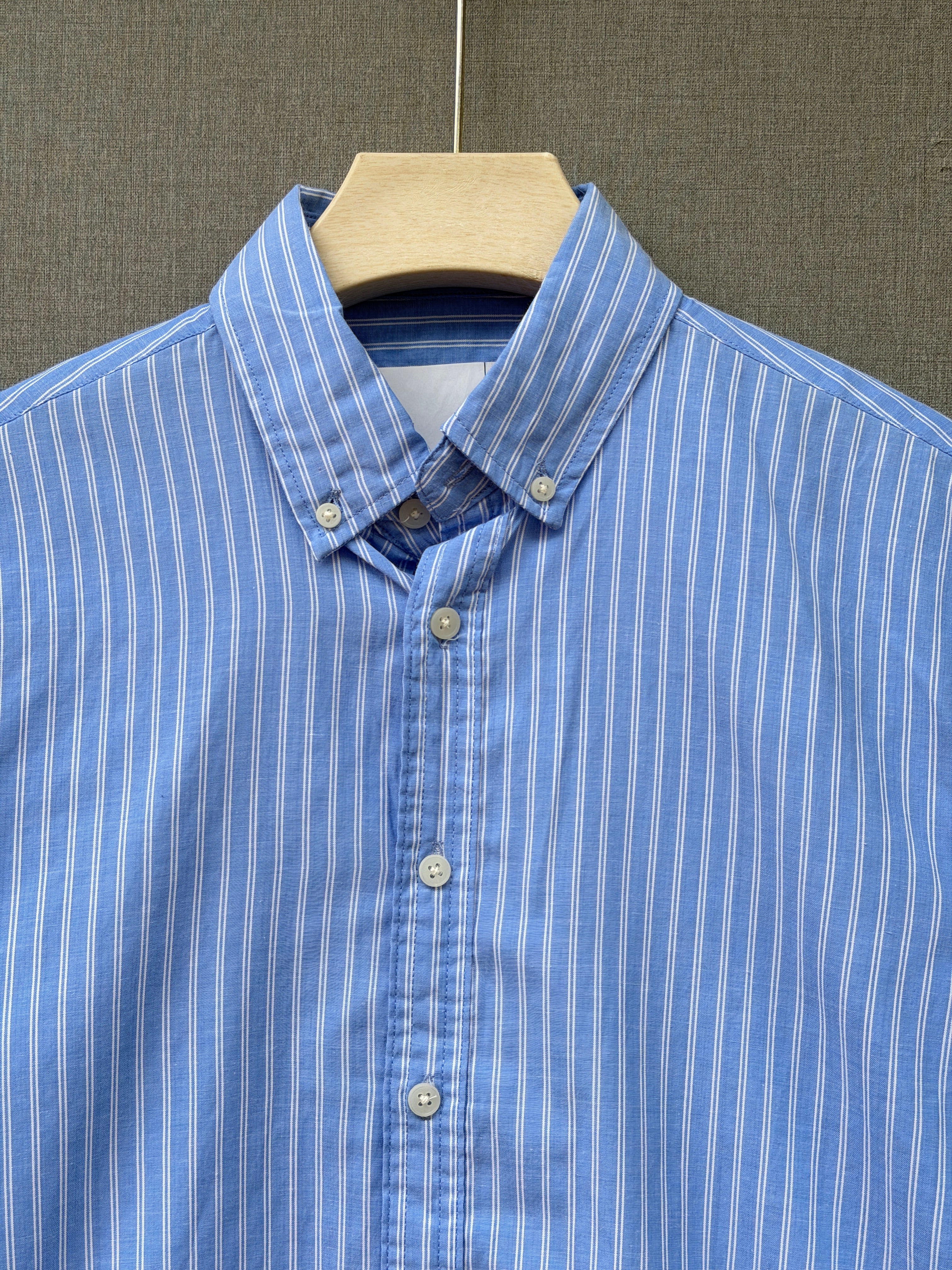 Premium Stripe Shirt - Sky Blue