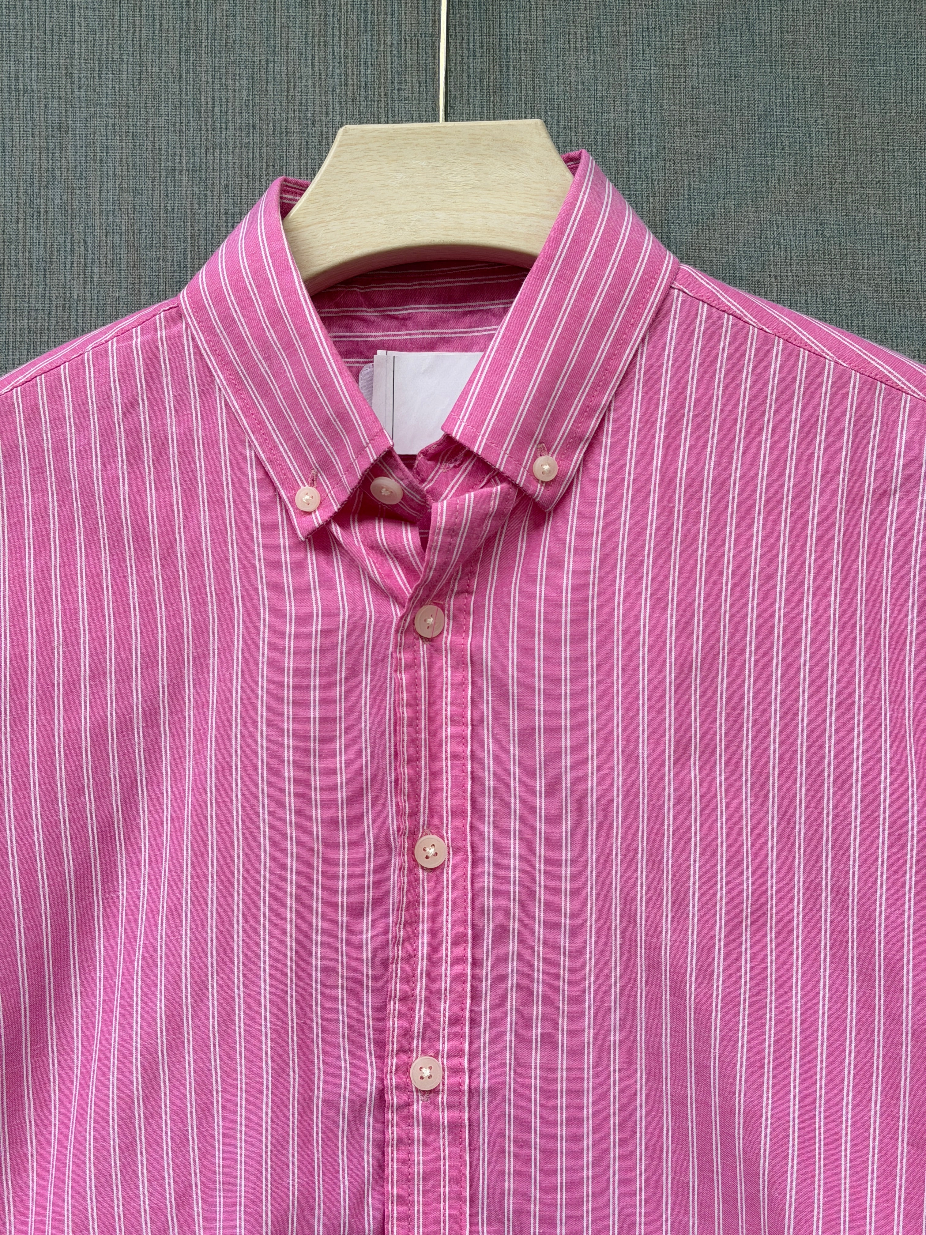 Premium Stripe Shirt - Fuchsia Pink