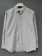 Premium Stripe Shirt - Stone Grey