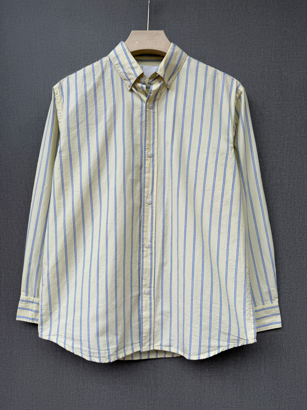 Premium Stripe Shirt - Butter Yellow