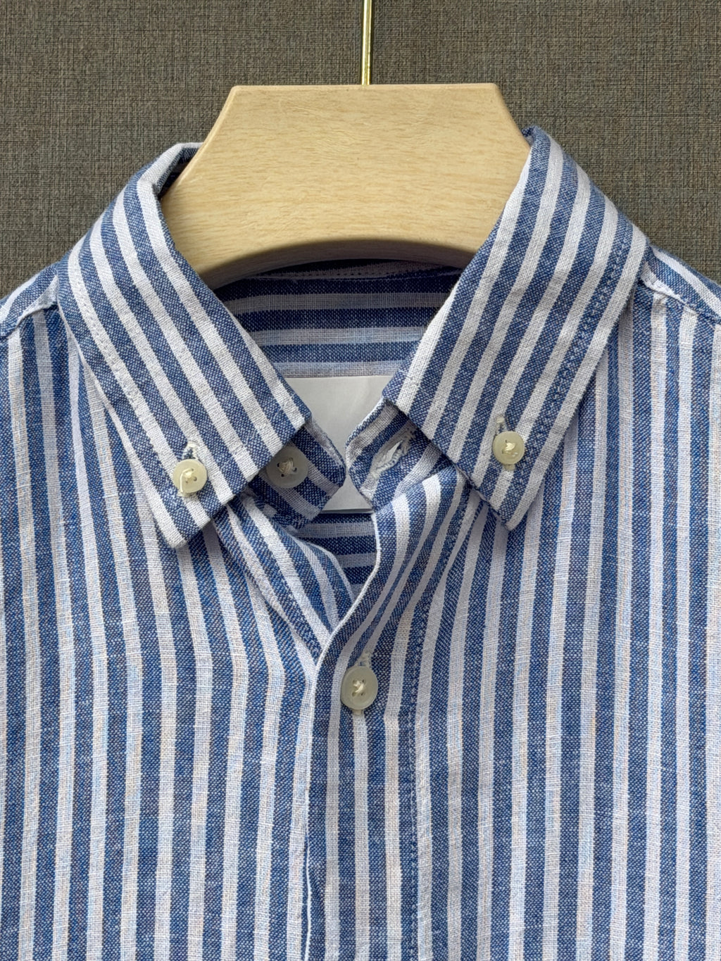Premium Stripe Shirt - Blue Pinstripe