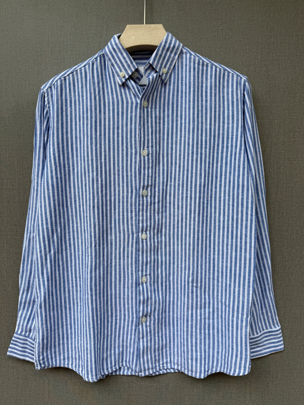 Premium Stripe Shirt - Blue Pinstripe