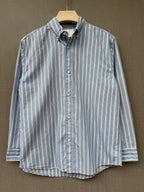 Premium Stripe Shirt - Royal Blue