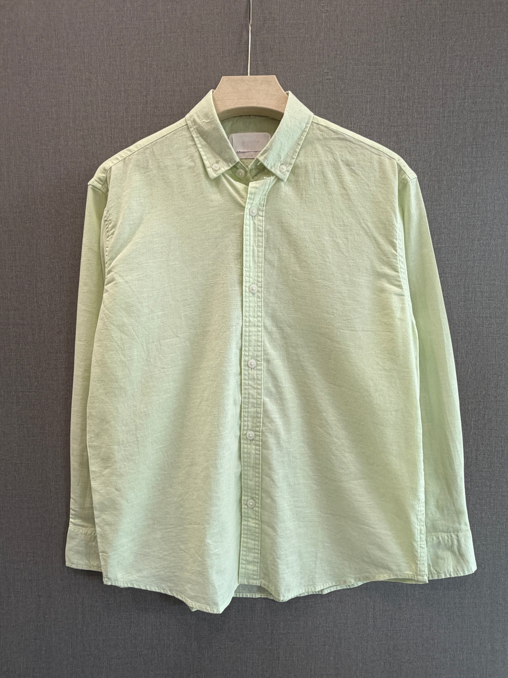 Classic Cotton Linen Shirt - Sage Green