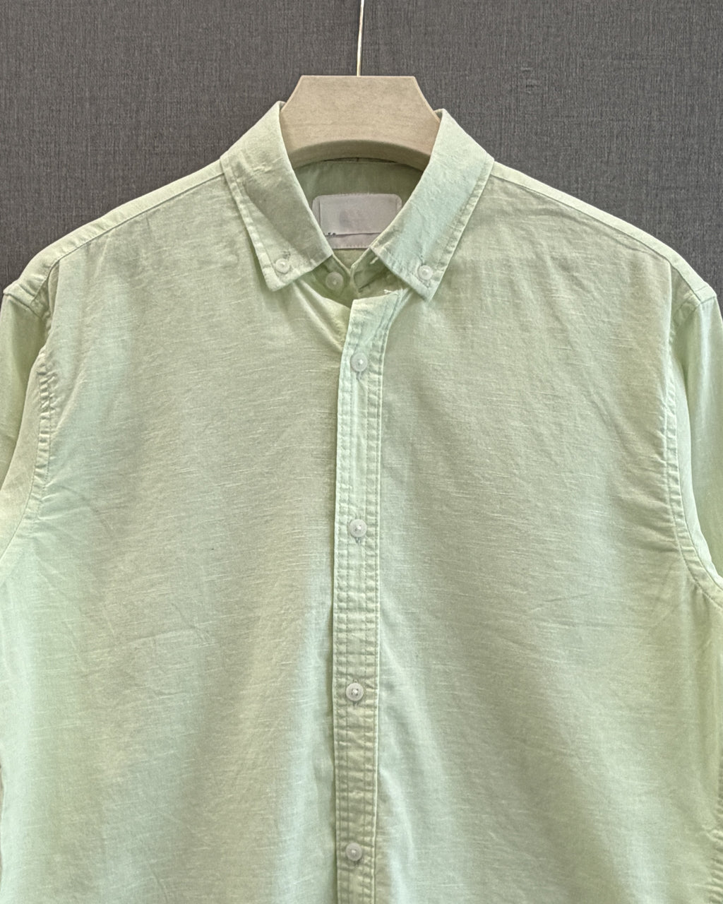 Classic Cotton Linen Shirt - Sage Green