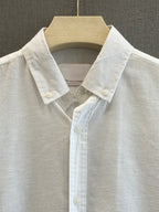 Classic Cotton Linen Shirt - White