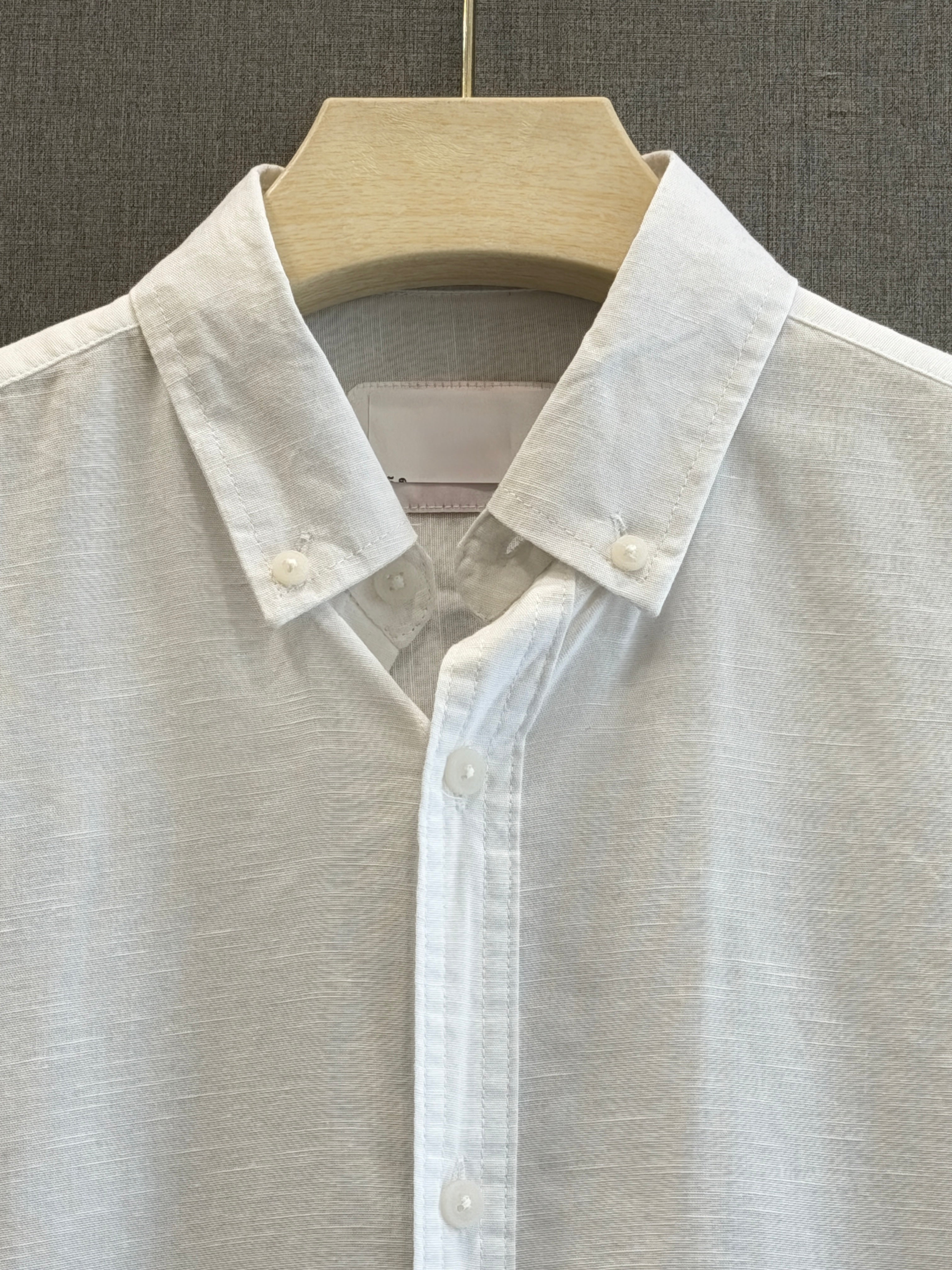 Classic Cotton Linen Shirt - White