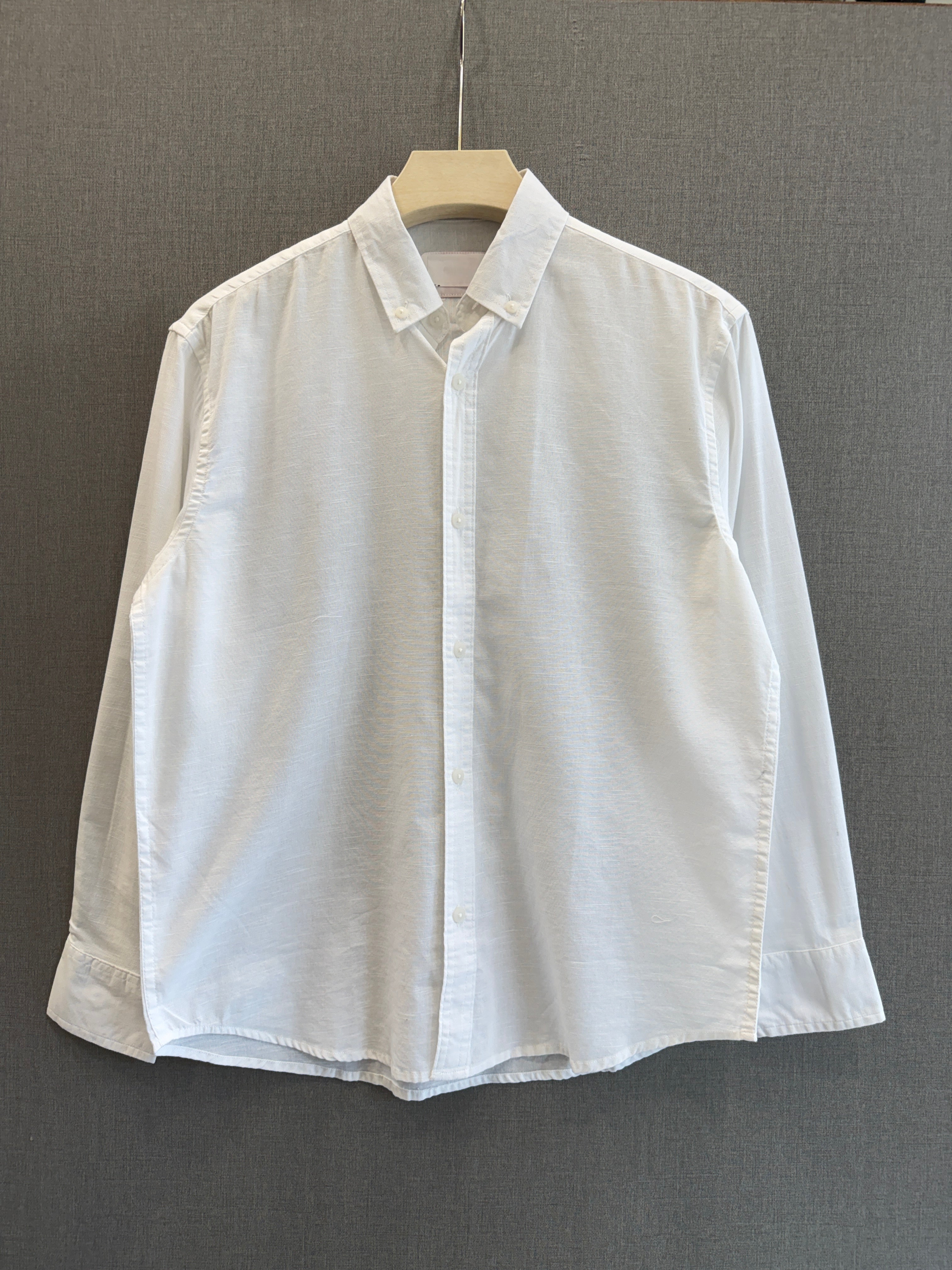 Classic Cotton Linen Shirt - White