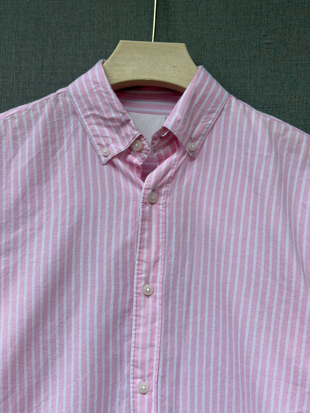 Premium Stripe Shirt - Soft Pink