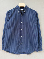 Premium Stripe Shirt - Midnight Navy