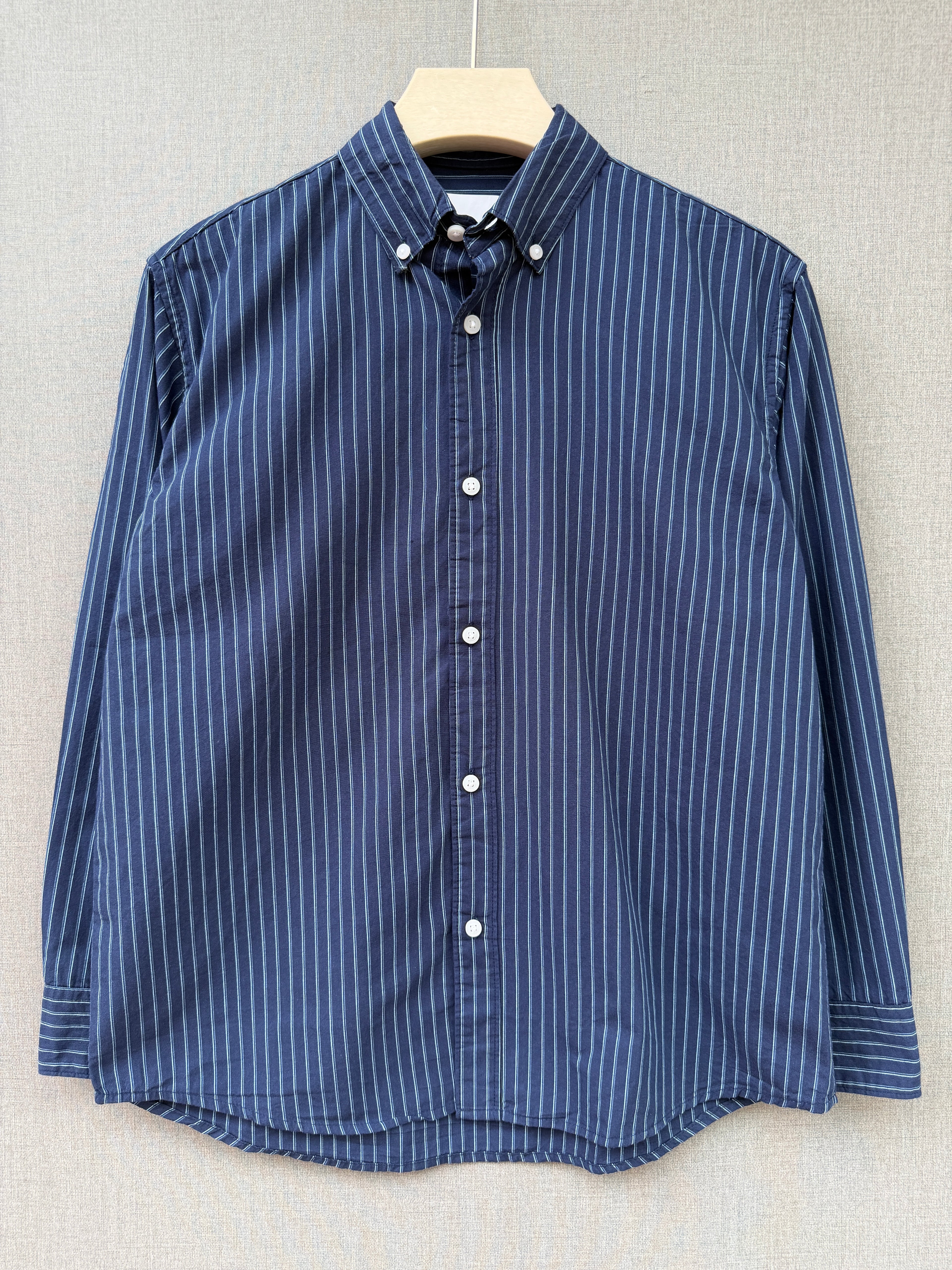 Premium Stripe Shirt - Midnight Navy