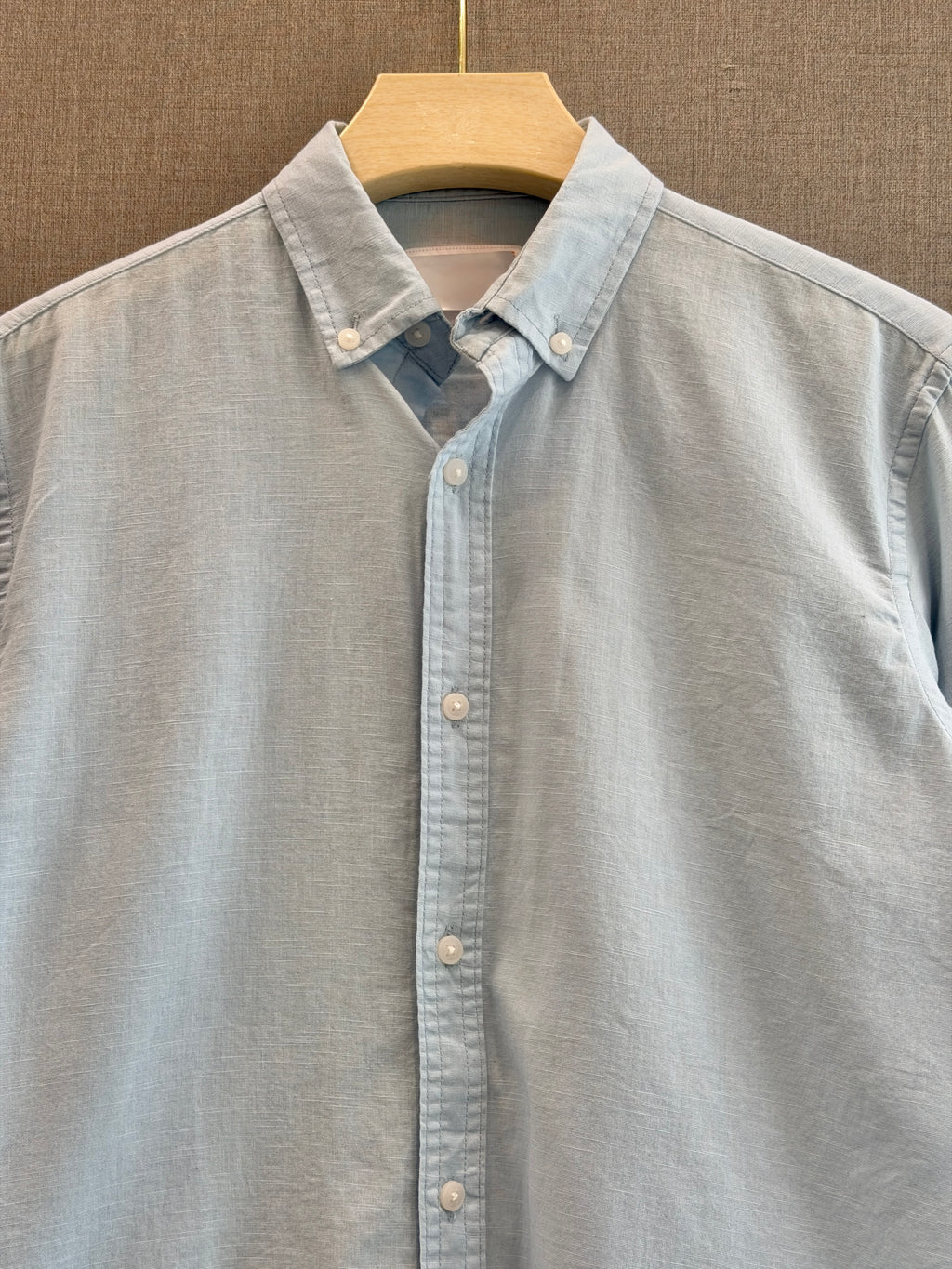 Classic Cotton Linen Shirt - Sky Blue