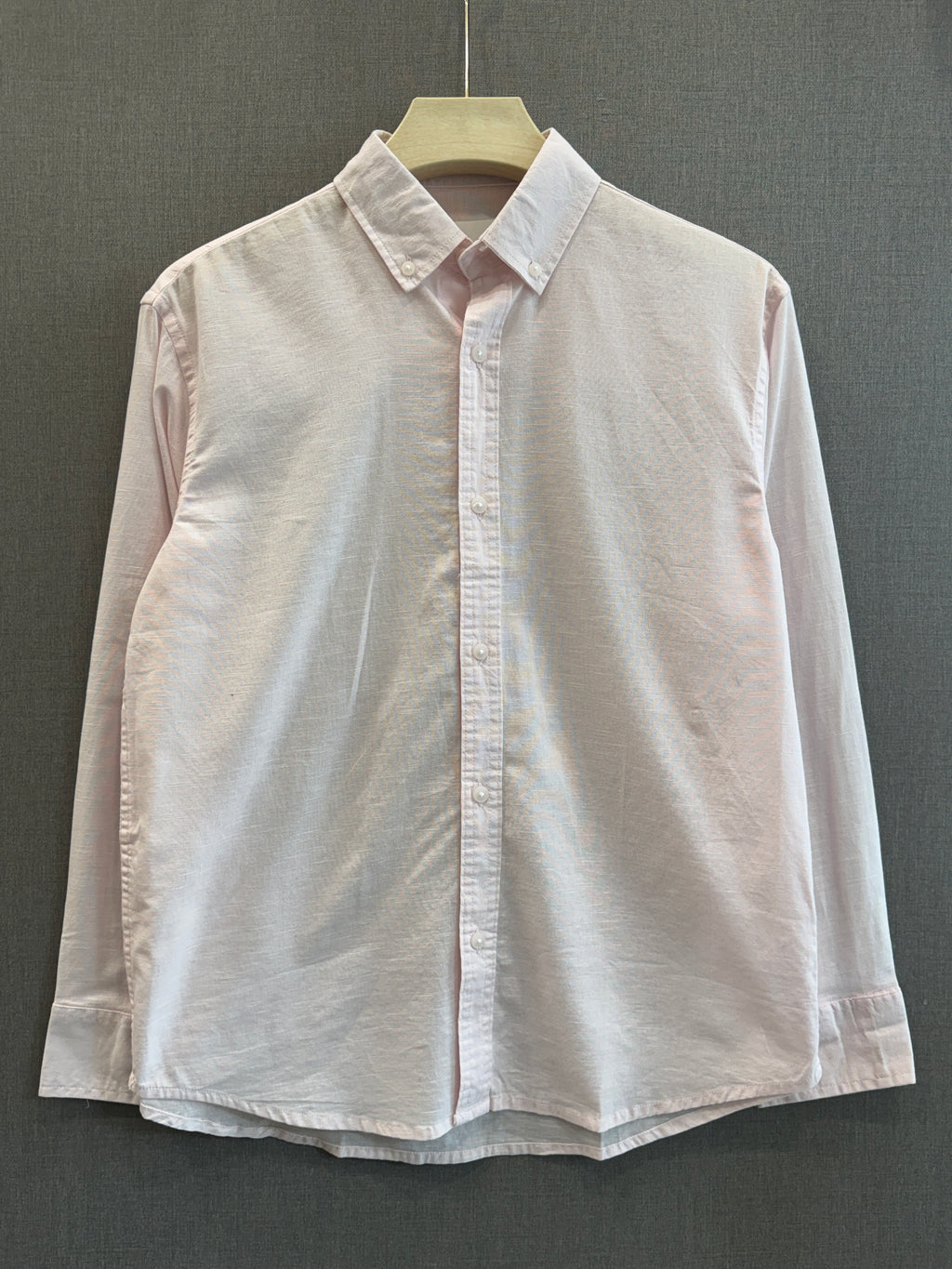 Classic Cotton Linen Shirt - Soft Pink