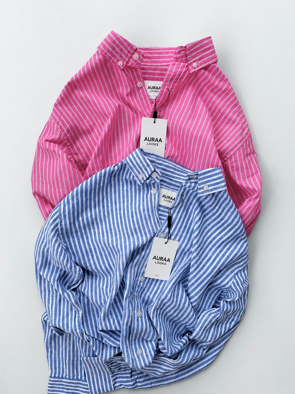 Premium Stripe Shirt - Fuchsia Pink