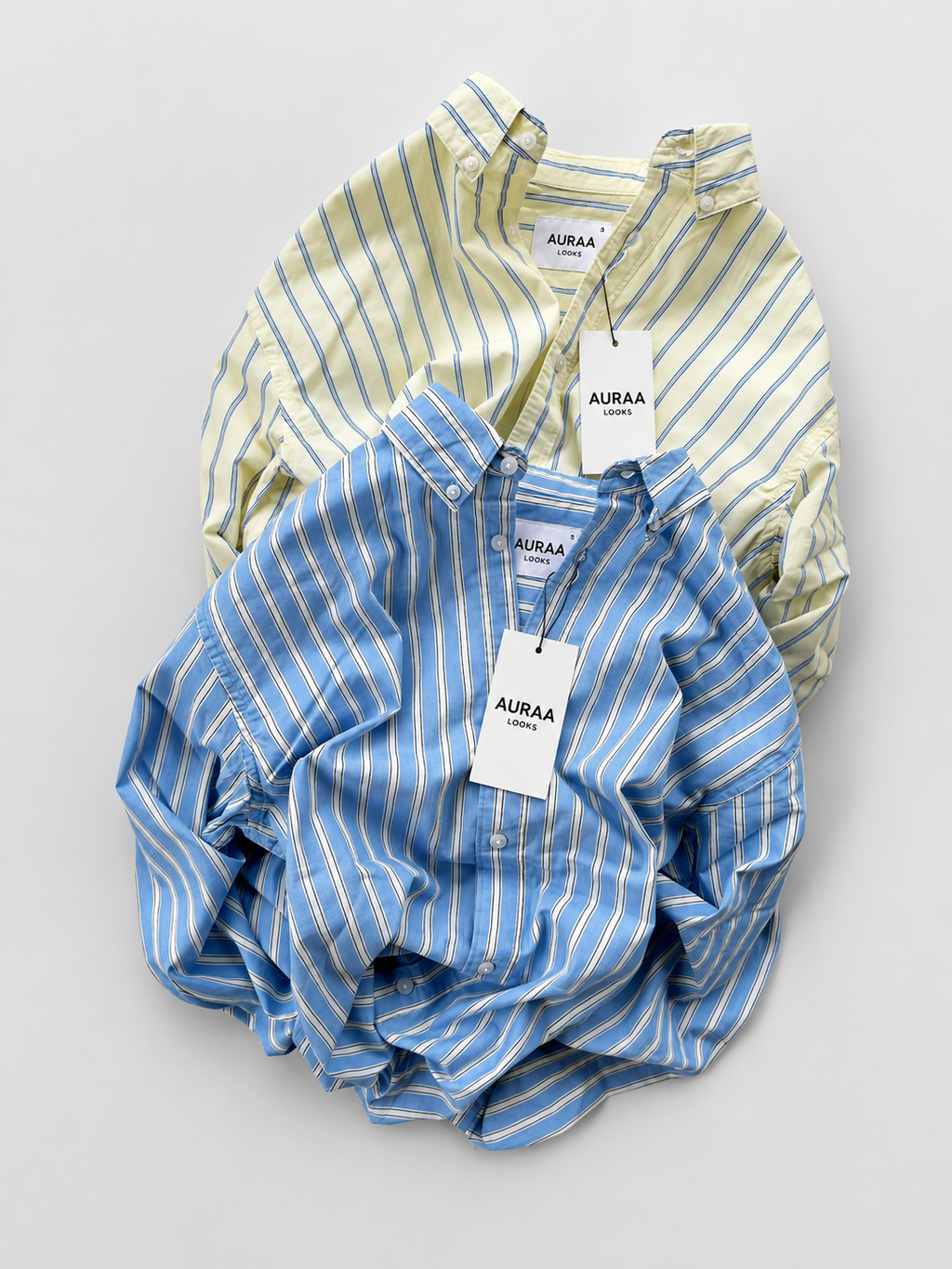 Premium Stripe Shirt - Butter Yellow