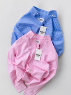 Premium Stripe Shirt - Sky Blue