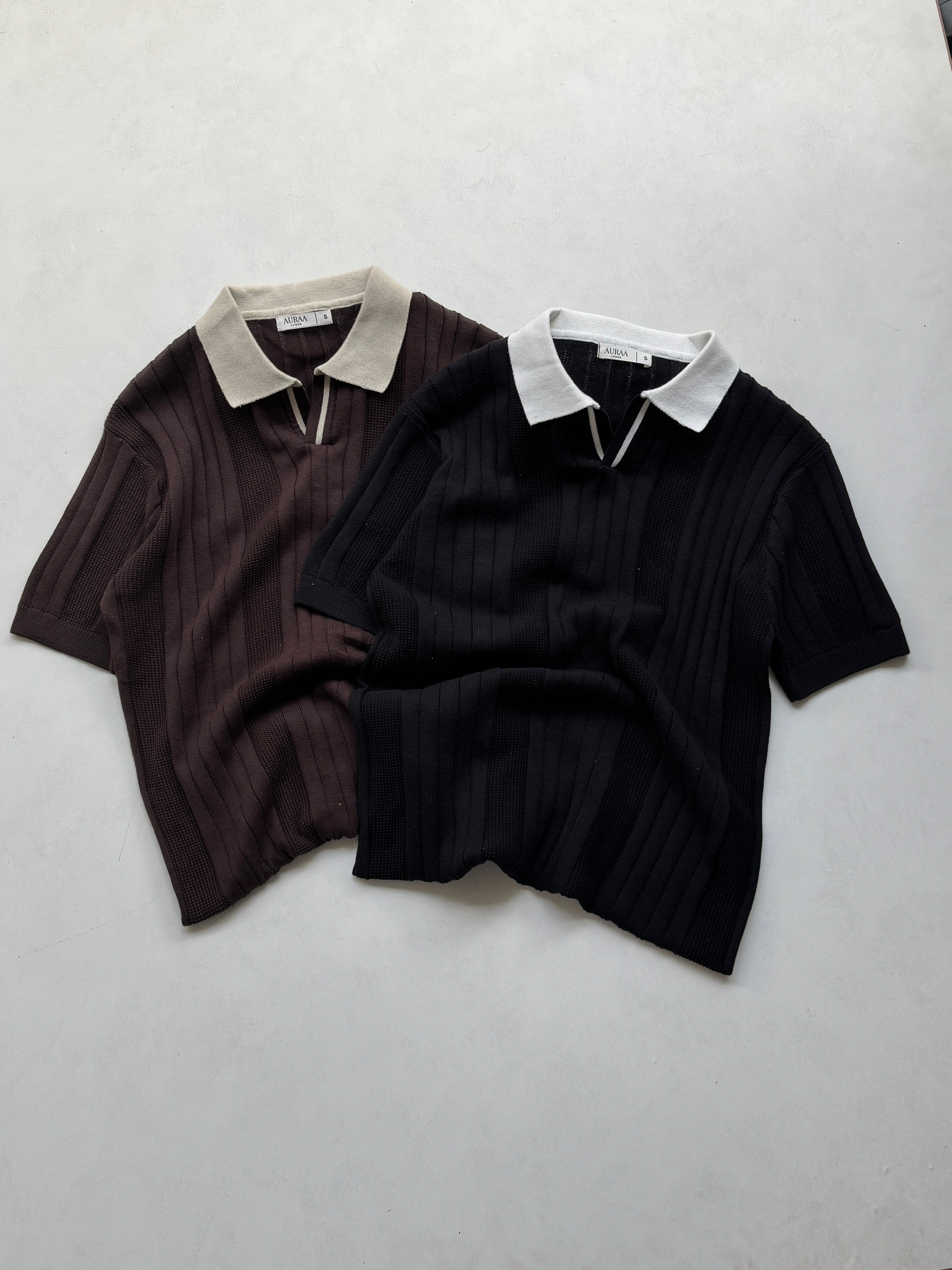 Signature Knit Polo - Espresso Brown