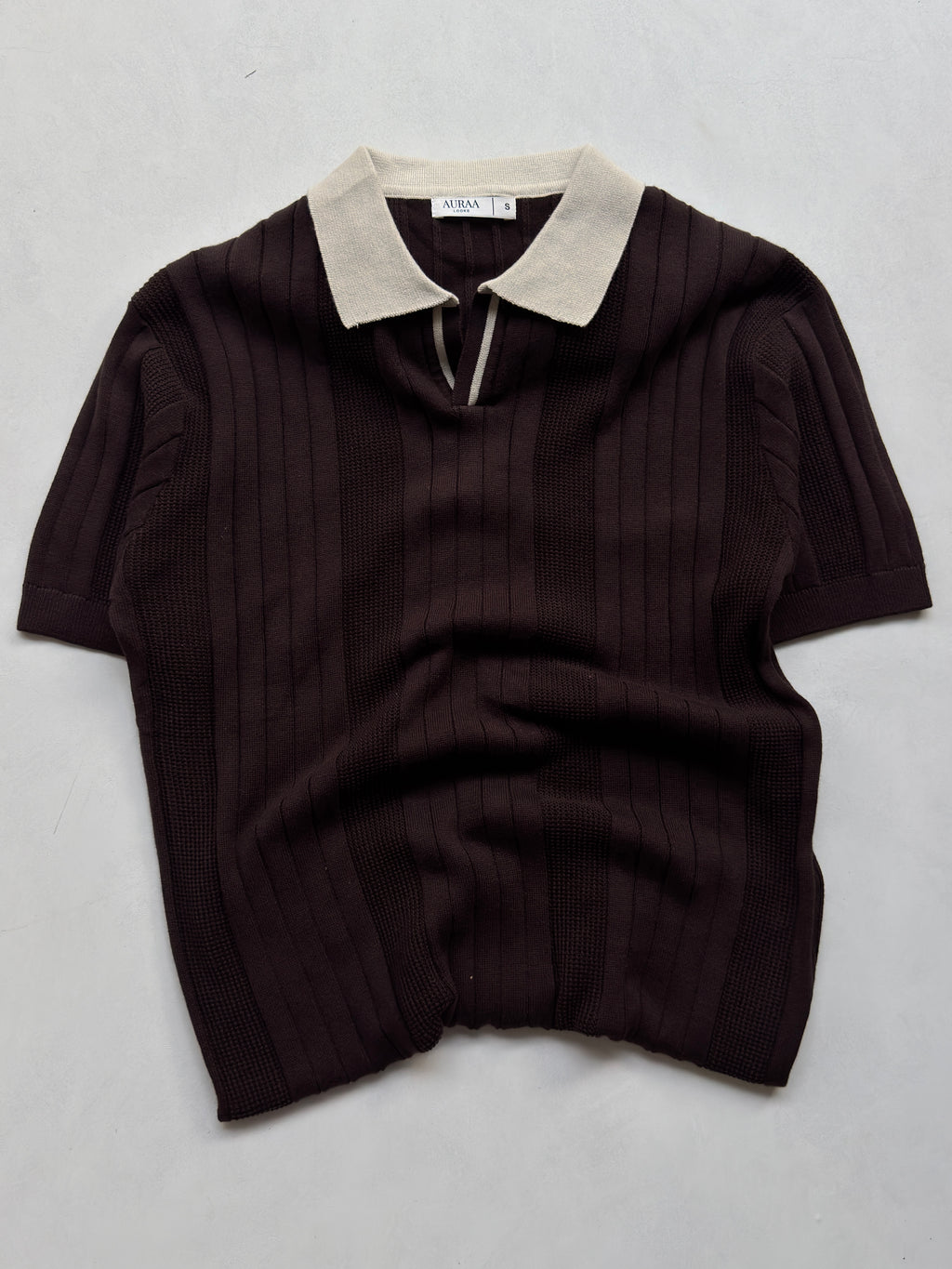 Signature Knit Polo - Espresso Brown