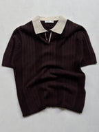 Signature Knit Polo - Espresso Brown