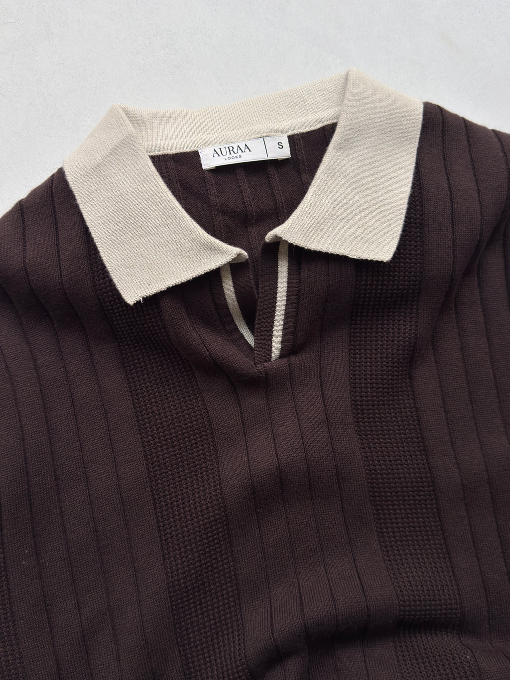 Signature Knit Polo - Espresso Brown