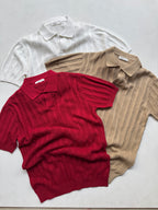 Legacy Knit Polo - Crimson Red